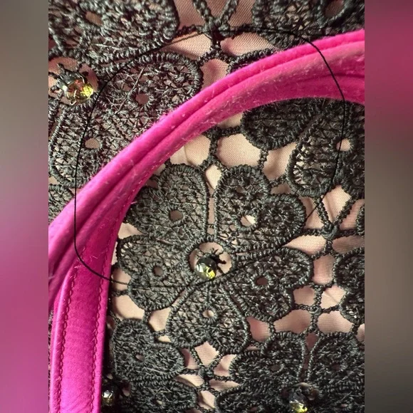 Kate Spade Sam Icon Candy Beaded Satin Small Tote Bag - Picture 6 of 16